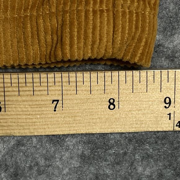 Mustard Corduroy Double Pleated Pants Women’s XL 30 Classiccore Academia Y2K - Picture 12 of 17